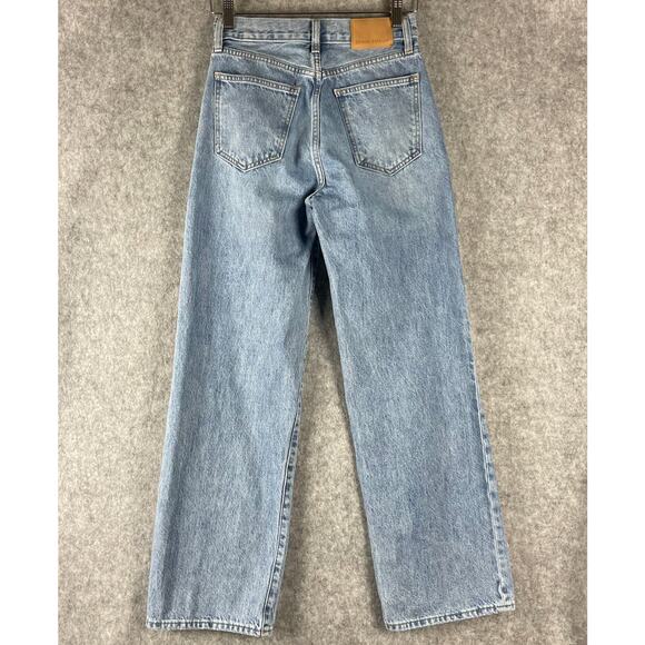 Aritzia Denim Forum Jeans Womens 24 The Farrah High Rise Wide Leg Light Wash - Picture 8 of 16